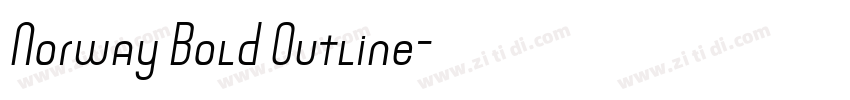 Norway Bold Outline字体转换